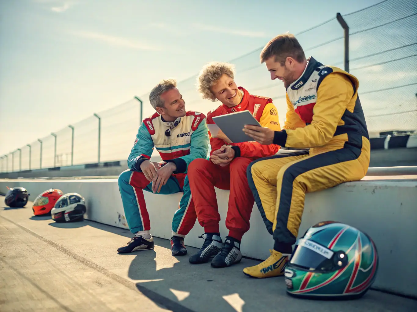 A focused image of participants engaged in a skill development workshop, learning advanced driving techniques from experienced instructors at an AUTO SPORT DURENQUE facility.
